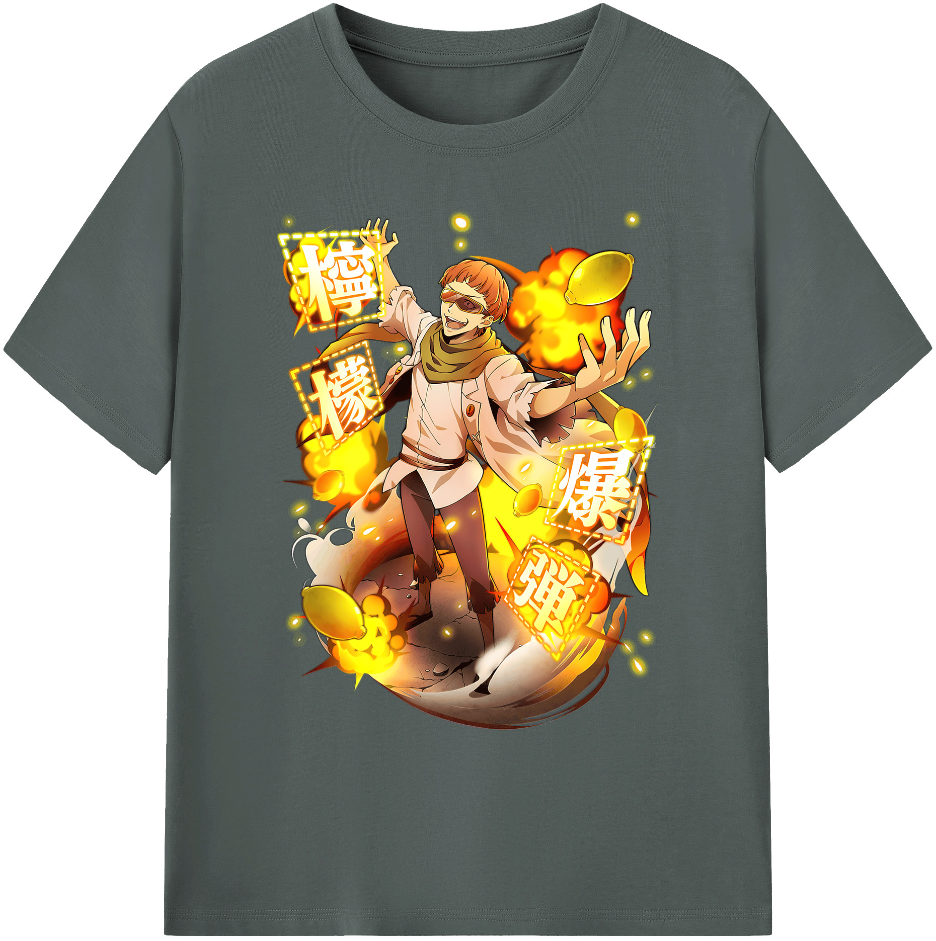 （画像用） 文豪ストレイドッグス Bungo Stray Dogs 綿100％ メンズ半袖Tシャツ｜肌触りやわらか＆通気性